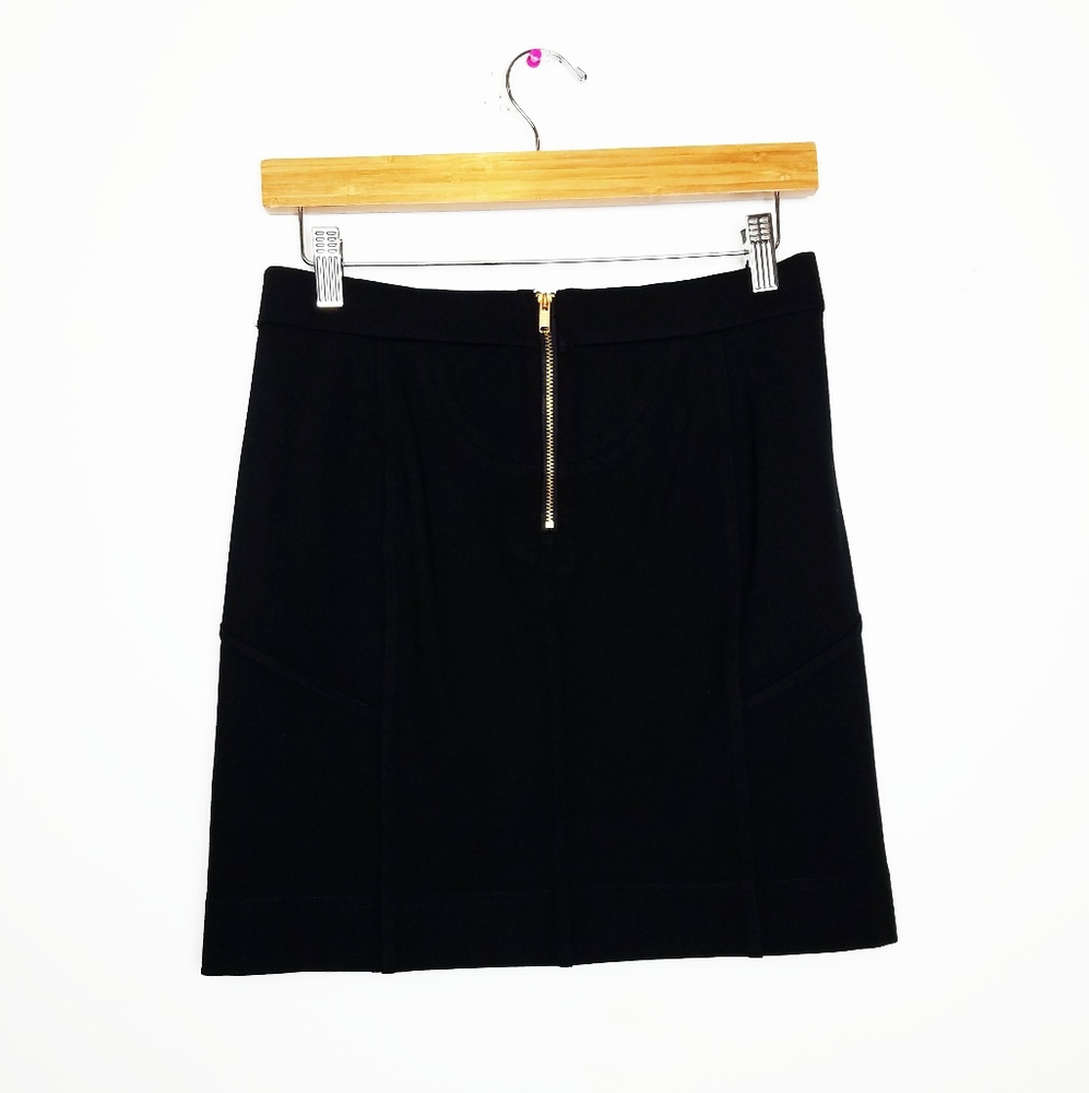 Marc by Marc Jacobs black mini skirt gold zippers - Picture 4 of 8